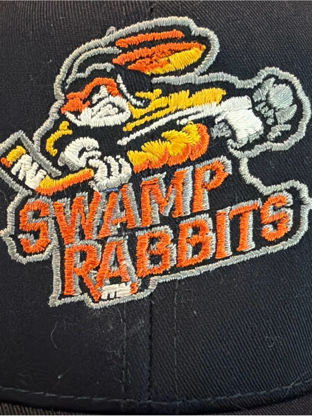 NWOT Greenville Swamp Rabbits Hockey Team Navy Primary Logo Hat Trucker Cap